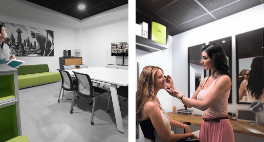 Loges et espace travail